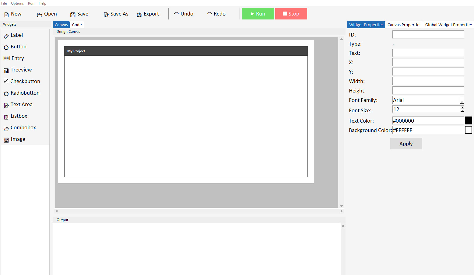 DragTK interface overview
