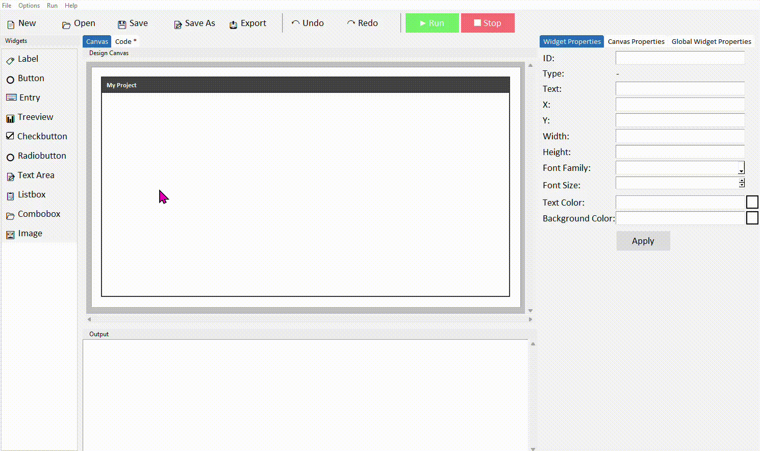 Adding a listbox to the canvas
