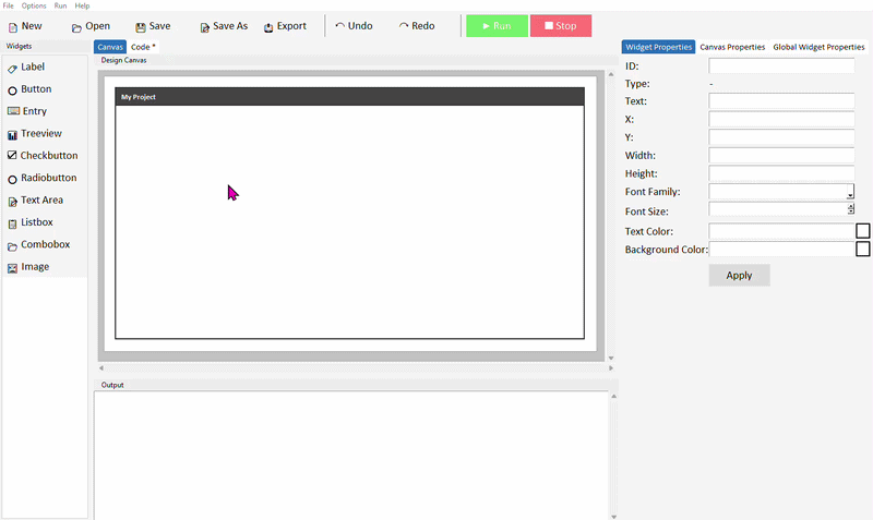 Adding a radiobutton and naming the group